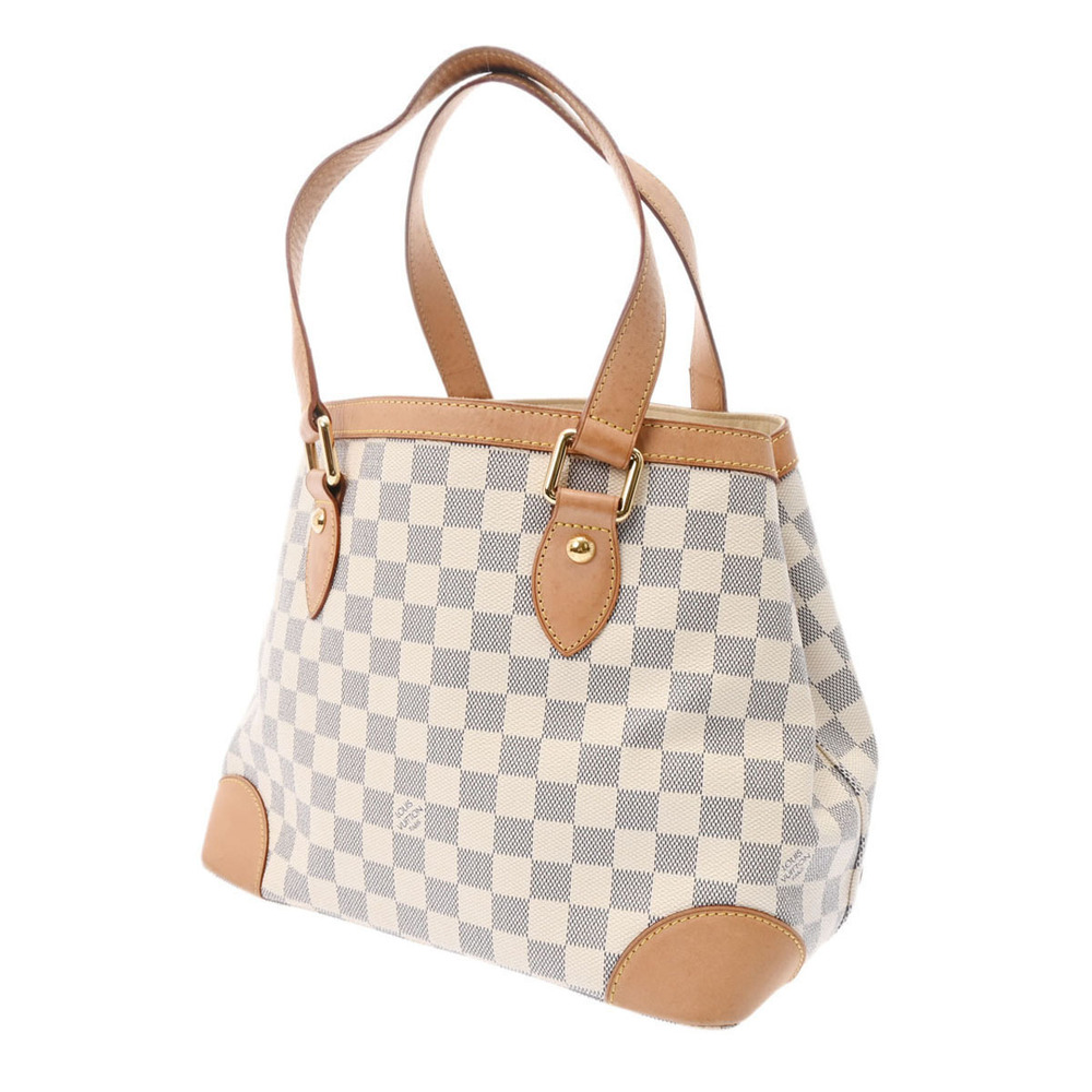 LOUIS VUITTON Damier Azur White Hampstead Canvas Handbag - Picture 2 of 9